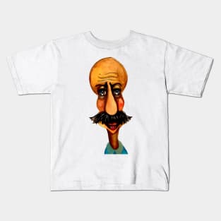 Mustache man Kids T-Shirt